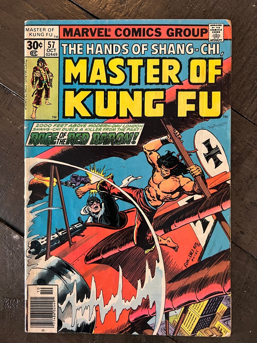 VINTAGE 1977 Marvel "MASTER OF KUNG-FU" - G/VG/Uncommon -